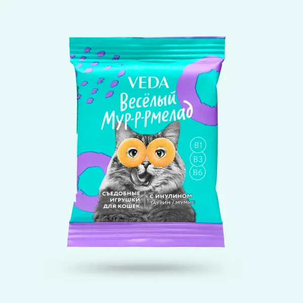 Лакомство Весёлый Мур-р-рмелад для кошек с инулином