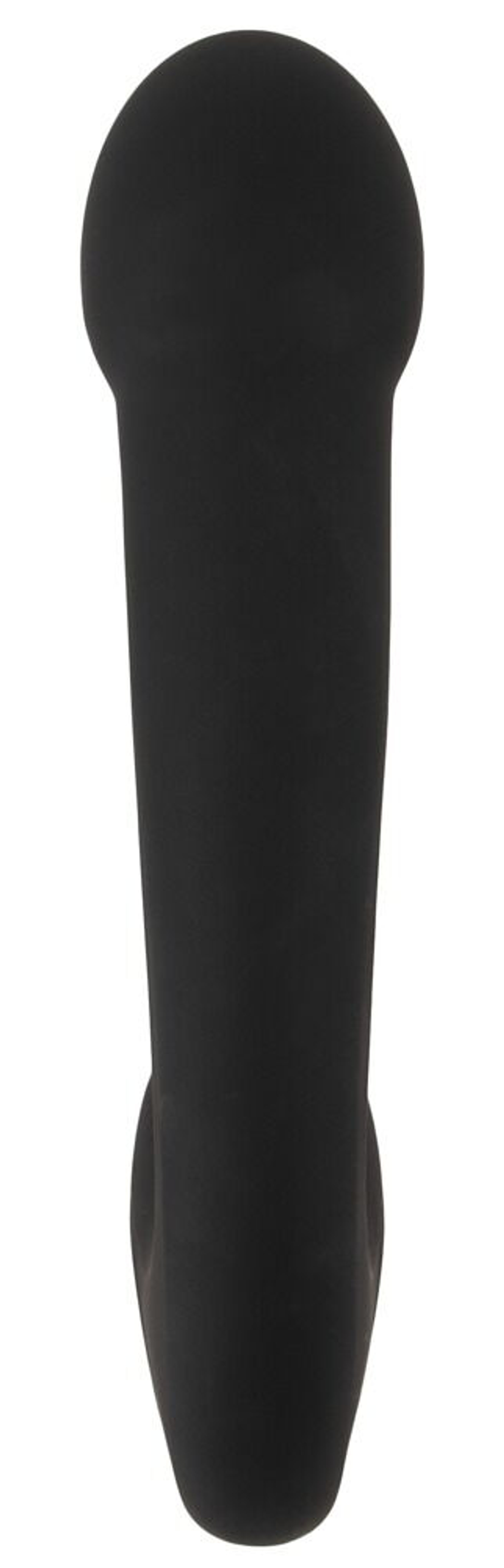 Черный силиконовый вибратор G & P-Spot Vibrator - 16,8 см. (Цвет: черный)