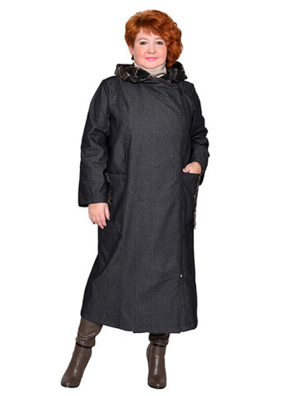 Плащ из джинсовой ткани Графит