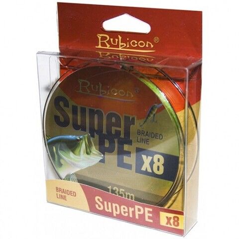 Шнур плетеный Rubicon Super PE 8x 0,14мм 135м Black 491135BL-014