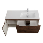 Подвесная тумба с раковиной BelBagno ETNA 120 Rovere Moro правая, ETNA-1200-2C-1A-SO-RW-R + BB1200ETL-R