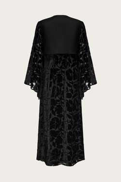 Платье из шелкового панбархата с авторской вышивкой