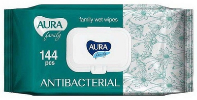 AURA Влаж.салф,с антибак.эффектом,144шт