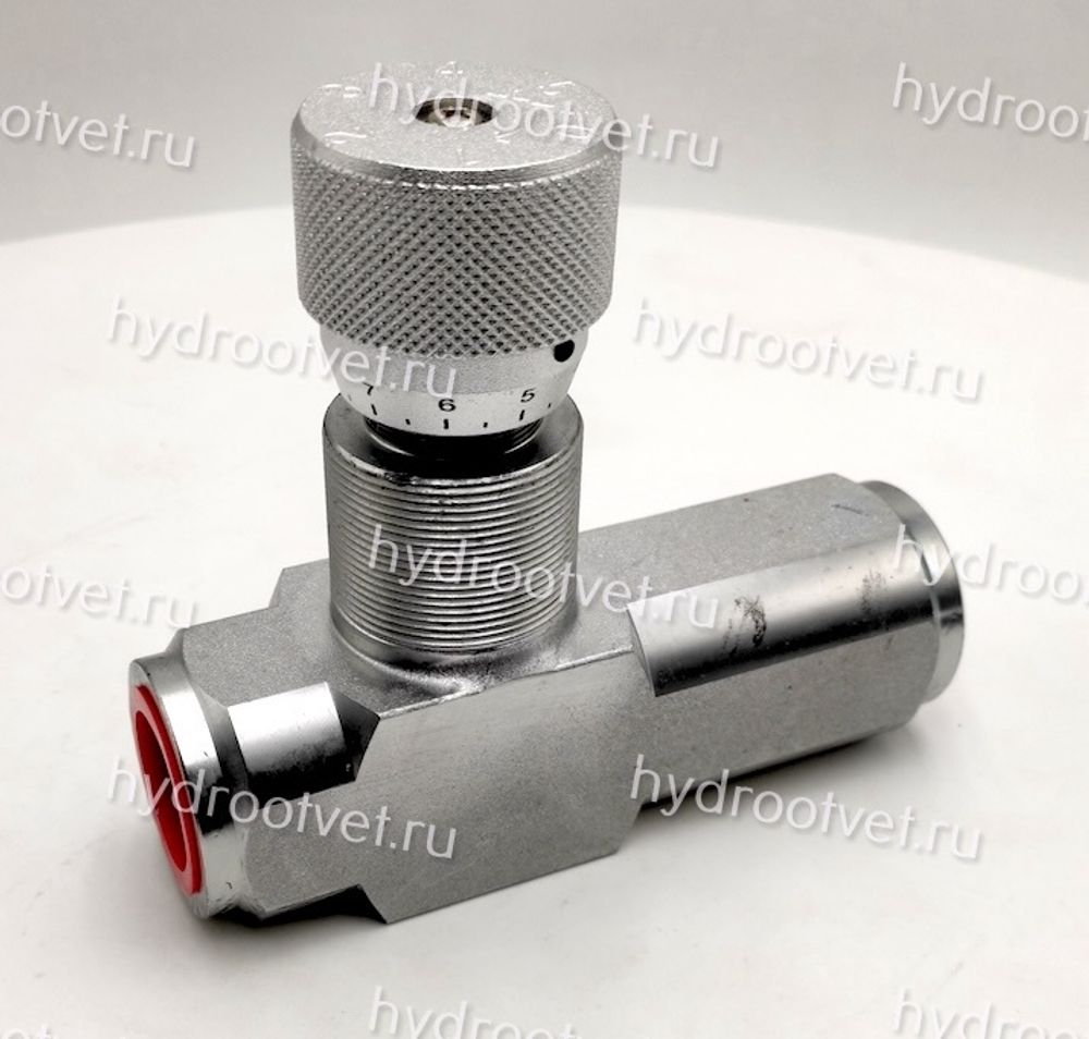 STU-G1-1111-1 - Дроссель трубного монтажа c рукояткой, G1", с обратным клапаном