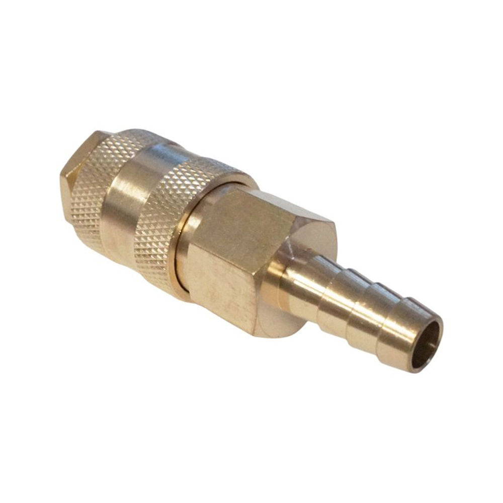 WDK-30SHB Быстроразъемное соединение пневматическое  "ёлочка" под шланг 10 мм; латунь