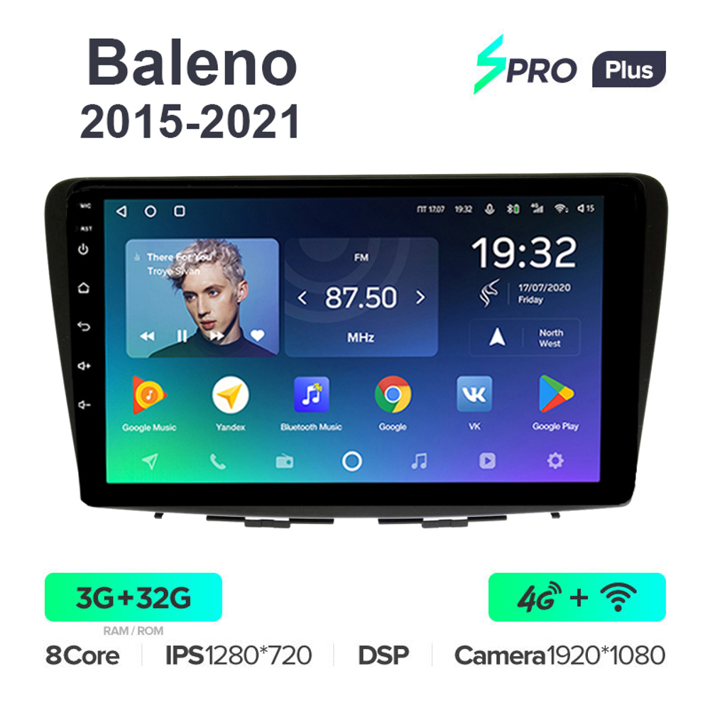 Teyes SPRO Plus 9"для Suzuki Baleno 2015-2021