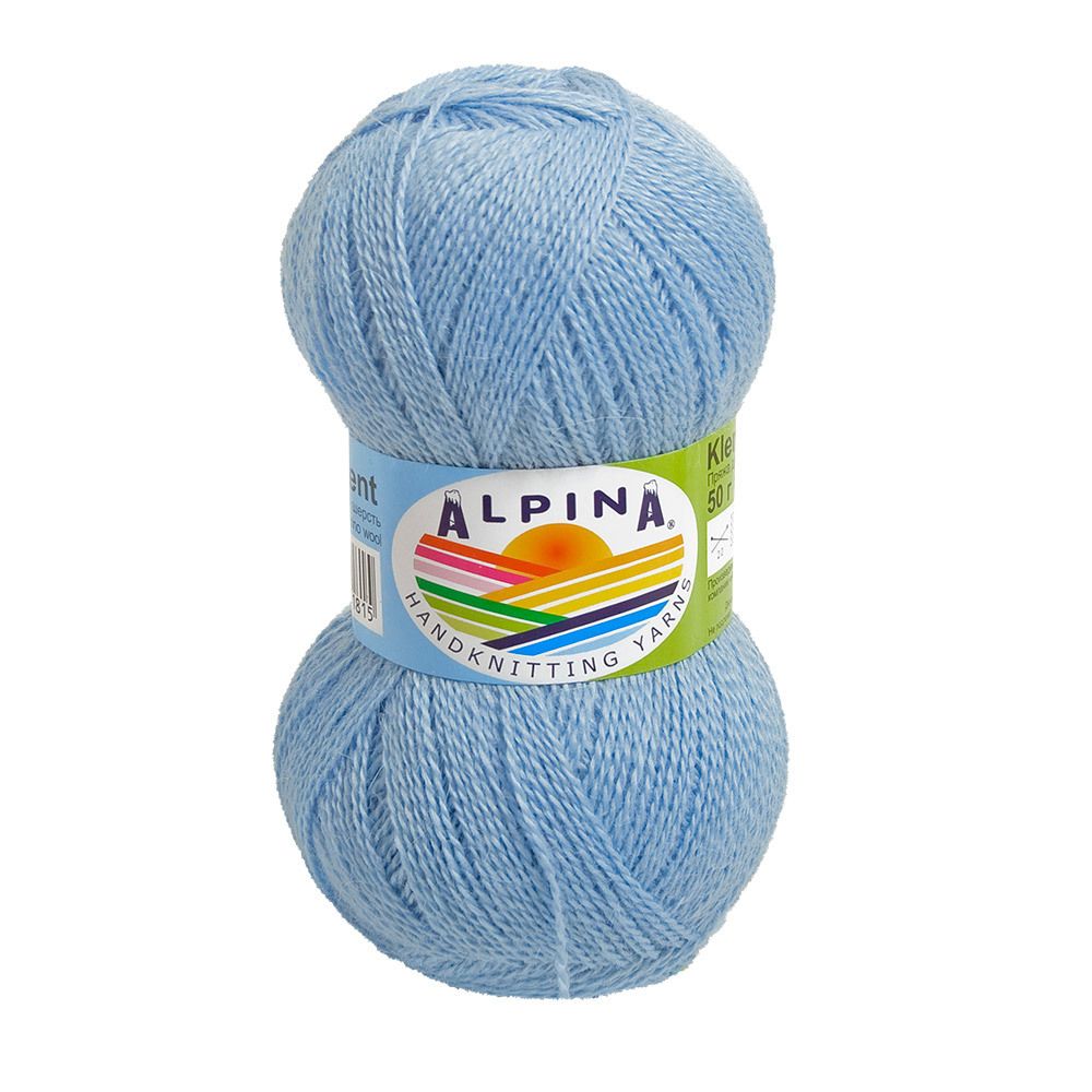 Пряжа Alpina Klement / уп.4 мот. по 50г, 300м, 10 голубой Пряжа Alpina Klement / уп.4 мот. по 50г, 300м, 10 голубой
