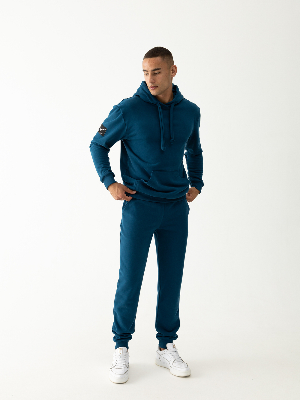 Костюм мужской спортивный (без начеса). Петроль