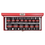 Набор ударных торцевых головок 1/2&quot;, шестигранные, 3/8&quot;-1&1/4&quot;, 14 предметов KING TONY 4414SP