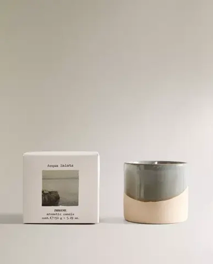 ZARA HOME АРОМАТИЧЕСКАЯ СВЕЧА ACQUA SALATA (150 Г)