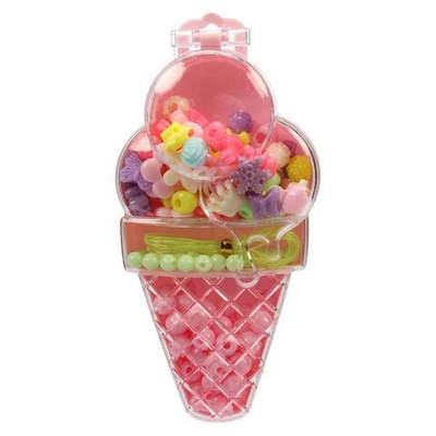 Набор д/создания укр. бисера и бусин "Мороженое barbie extra" 14*7*3см BEADSET-BEXICECR (Мультиарт)