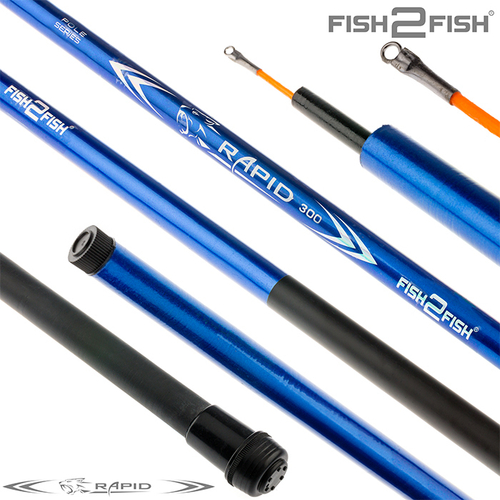 Удилище телескоп стекло д/с Fish2Fish Rapid New (10-40) 3,0 м Blue б/к