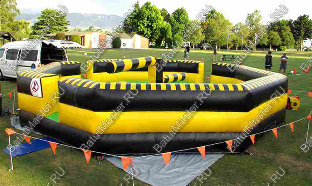 Коммерческая надувная игра "Увернись от палки" (Melt Down) 10*10*1.7 м