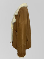 Дубленка Miss Diva 50399 замшевая с большими карманами