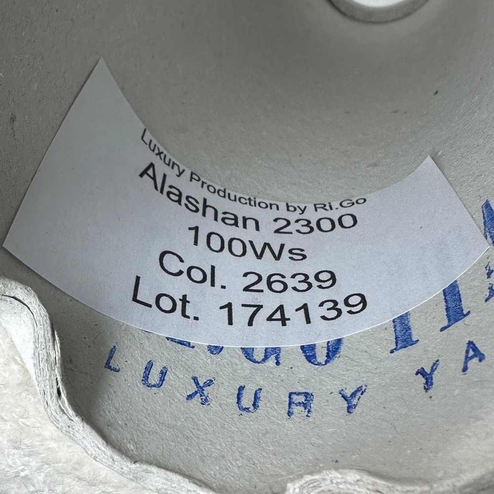 ALASHAN - Luxury Production by Ri.Go; 100% кашемир; 230м/100гр; Травка; col. 2639, цвет: белый