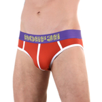 Оранжевые мужские трусы-джоки с брендированной резинкой (Размер: S) (Цвет: оранжевый)