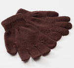 Перчатки "Однотонные", коричневый, р-р 15 (6-8 лет) 5133467 (MINAKU), 1 шт.