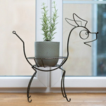 Подставка для цветов настольная "Собачка" на 1 горшок, металл М0000211