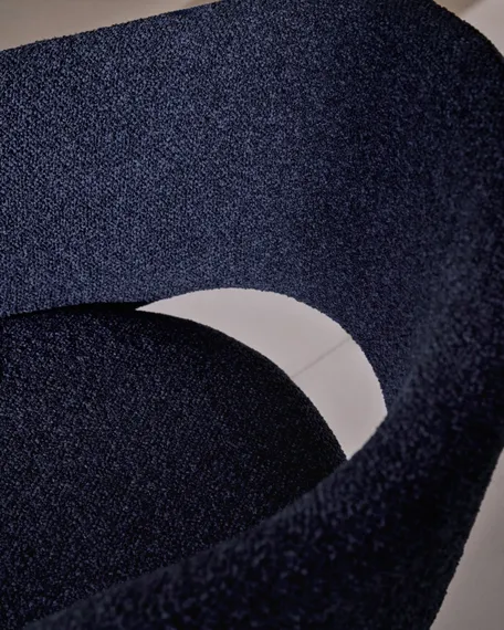 Стул Maina, синий шенилл, синие ножки