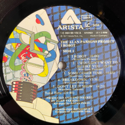 Винтажная виниловая пластинка LP The Alan Parsons Project I Robot (Germany 1977) Nucleus