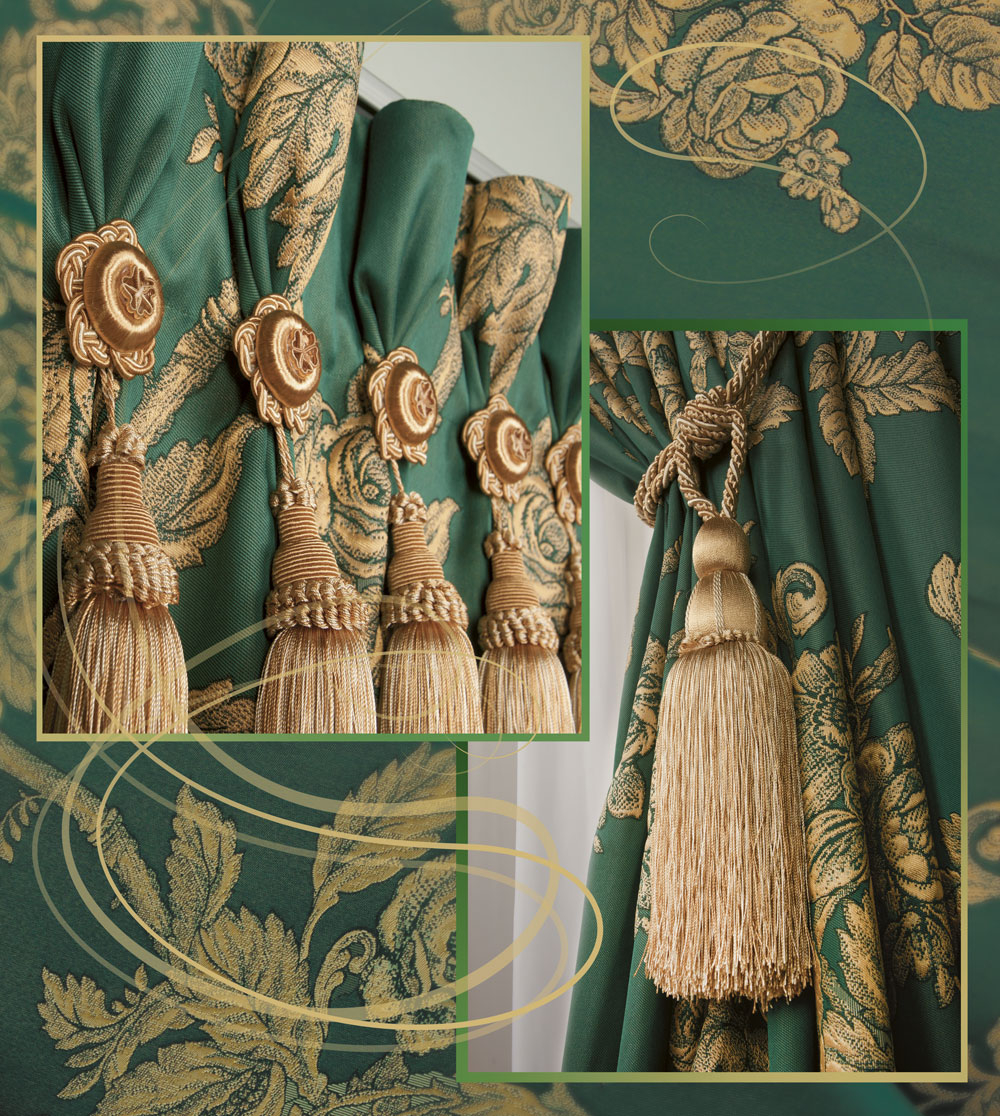 Кисть большая Modern Trimmings арт. Sara col. FF10 (высота кисти 24,5 см)