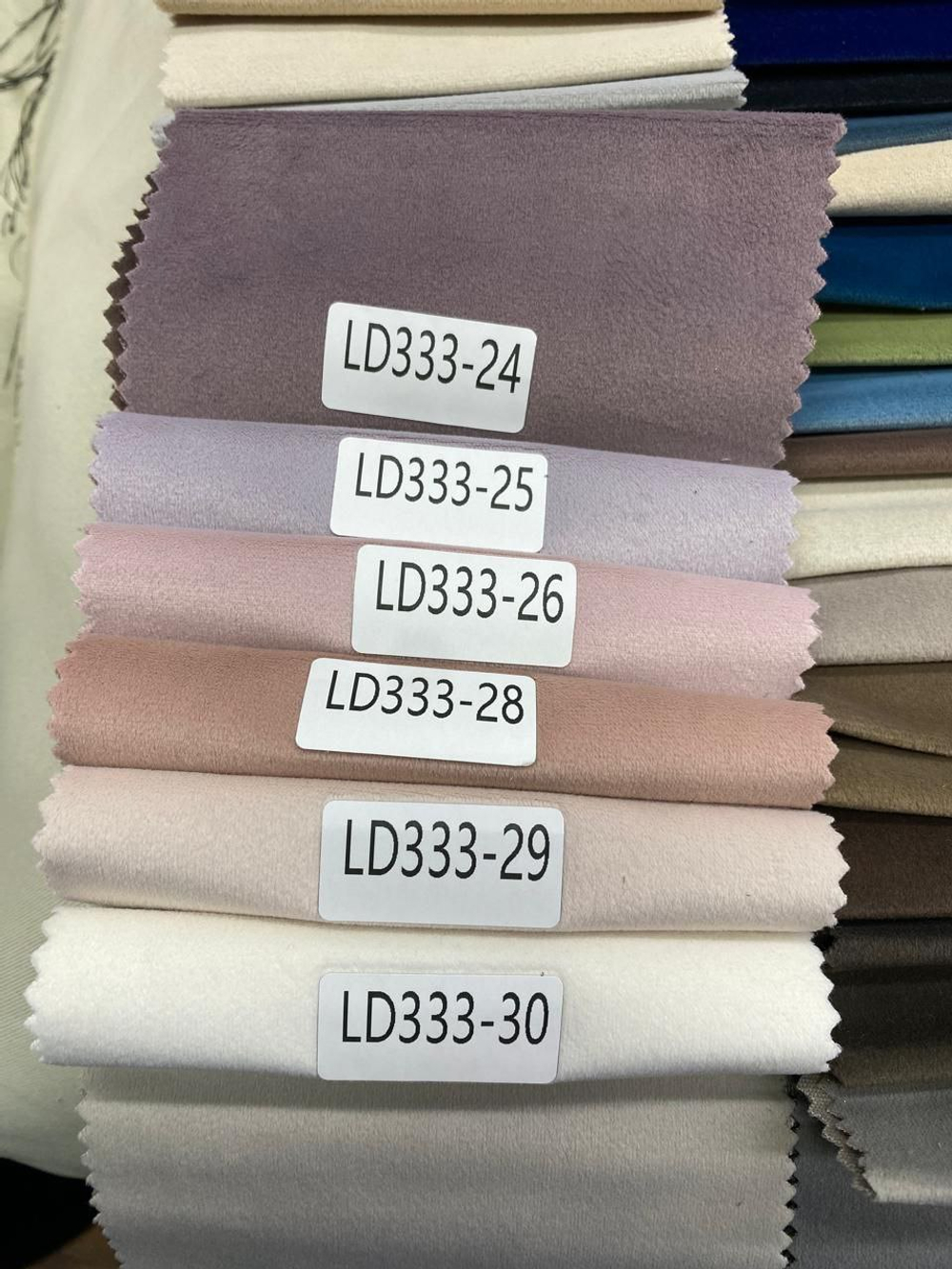 Портьерная ткань бархат LD 333 (высота 280 см, Китай)