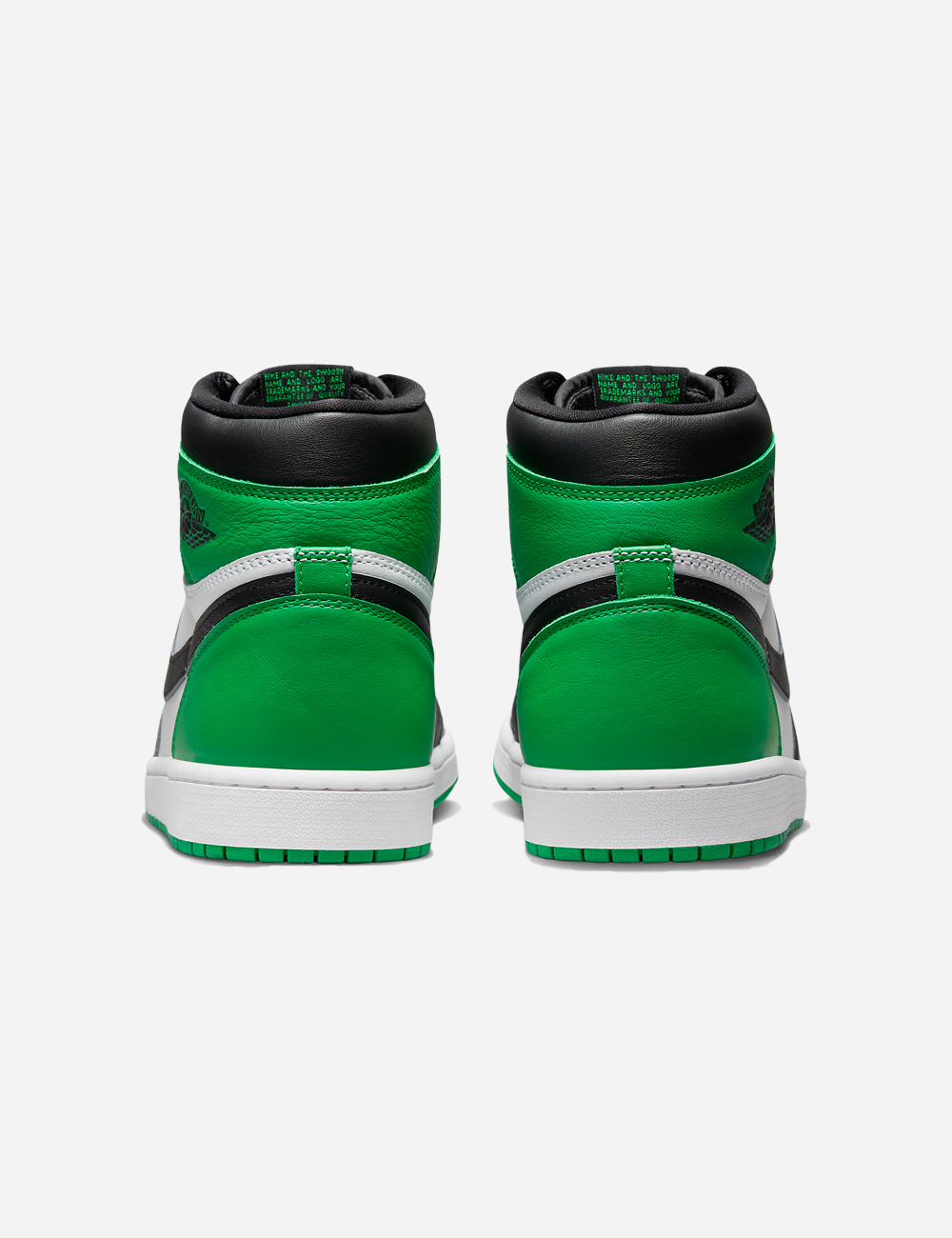 Air Jordan 1 High Black and Lucky Green