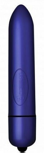 Синяя вибропуля Touch Of Velvet - 9 см. (Цвет: синий)