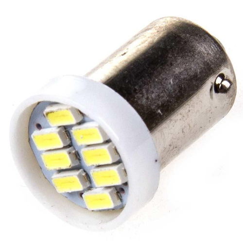 Лампа светодиодная 24V 4W металлический цоколь белый 8 SMD 3014 Skyway