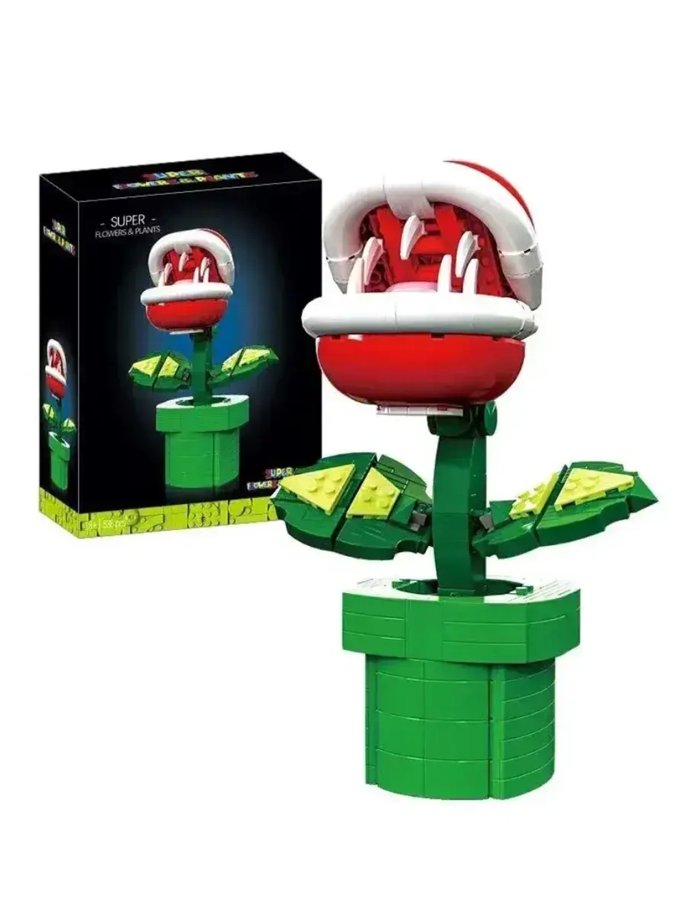Конструктор Марио Растение-Пиранья 538 деталей