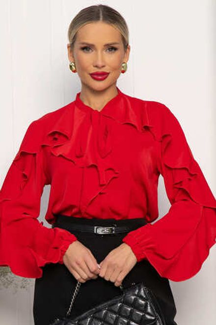 Блуза Дыхание осени (красная) Б14187-5М LT Collection