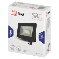Прожектор светодиодный уличный ЭРА LPR-042-2-65K-030 30Вт 6500K IP44 рег ИК д/д гарантия 2 года | Прожекторы Стандарт