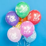 Шар (12"/30 см) С Днем Рождения! (плюшевый мишка), Ассорти, пастель, 5 ст 25 шт.