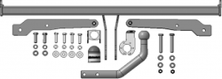 Фаркоп с эл-кой Smart для Suzuki SX4 2013- н.в., Vitara 2015- н.в. (оцинкованный шар)(паспорт и сертификат в комплекте) 92402-A.Motodor