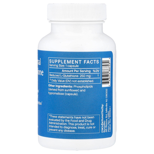 BodyBio, липосомальный глутатион, 60 капсул (250 мг в 1 капсуле)