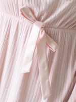 Домашняя сорочка с коротким рукавом (Размер: S) (Цвет: нежно-розовый)