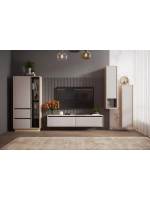 Шкаф-пенал напольный с полками Кашемир 72х32х150