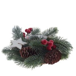 GAEM Подсвечник "Новогодняя композиция", L19 W19 H8 см