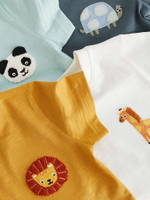 Футболка для мальчика Next N40-086, 4 шт., Мятный, Серый, Белый