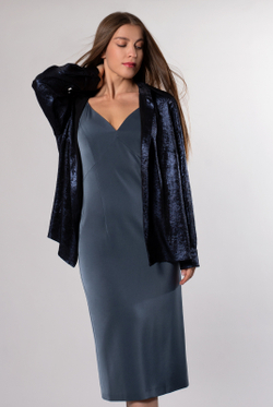 Блузка женская 3724зп, синий #182Сина093724зп