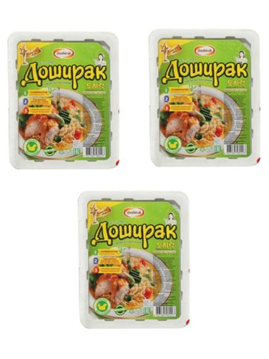 Лапша Доширак со вкусом курицы 90 г 3 шт