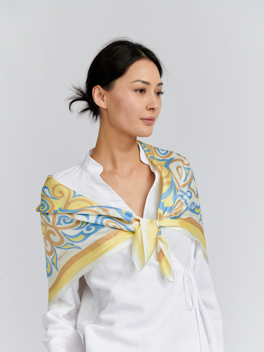 Платок, Виар-сатин, 70х70см