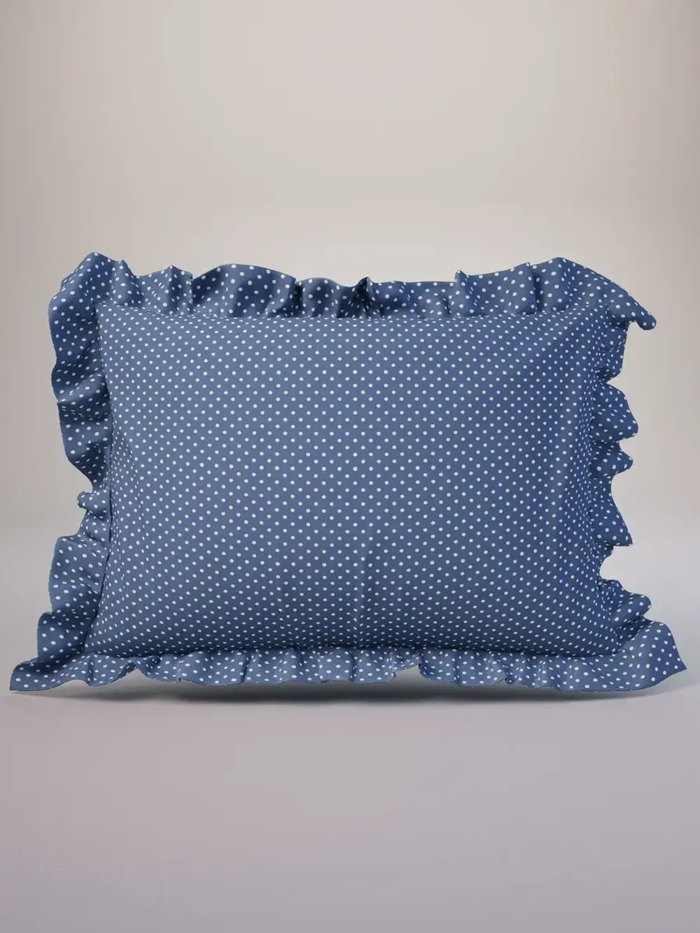 Декоративная наволочка с рюшами, оборками "Ассоль" 40х60 см, 1 шт, без молнии