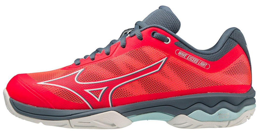 Женские Кроссовки теннисные Mizuno Wave Exceed Light AC - красный