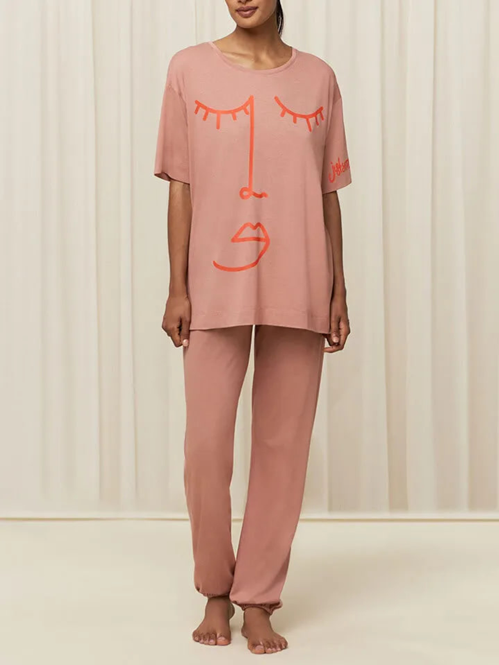 Пижама женская Triumph корица Sets PK SSL 10 CO/MD Хлопок/Модал