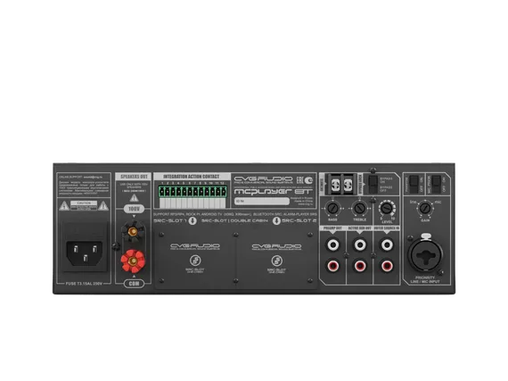 CVGAUDIO MCplayer 8T/RP профессиональный микшер-усилитель, мощность 80W/100V