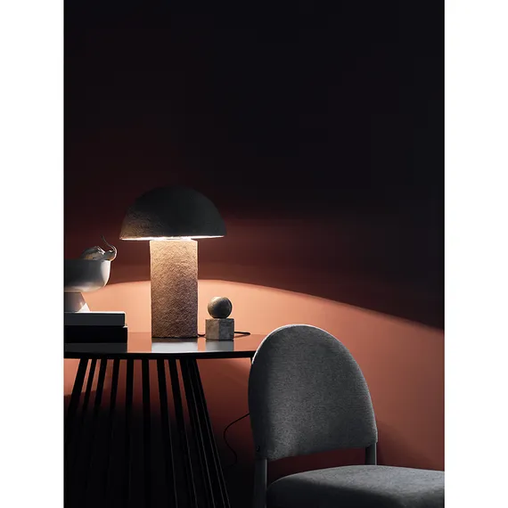 Лампа настольная texture sleek, D32x42 см, терракотовая