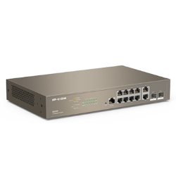 Коммутатор IP-COM G5312F Коммутатор управляемый в стойку, 10*1Gbit RJ45, 2*SFP 1Gbit, console port