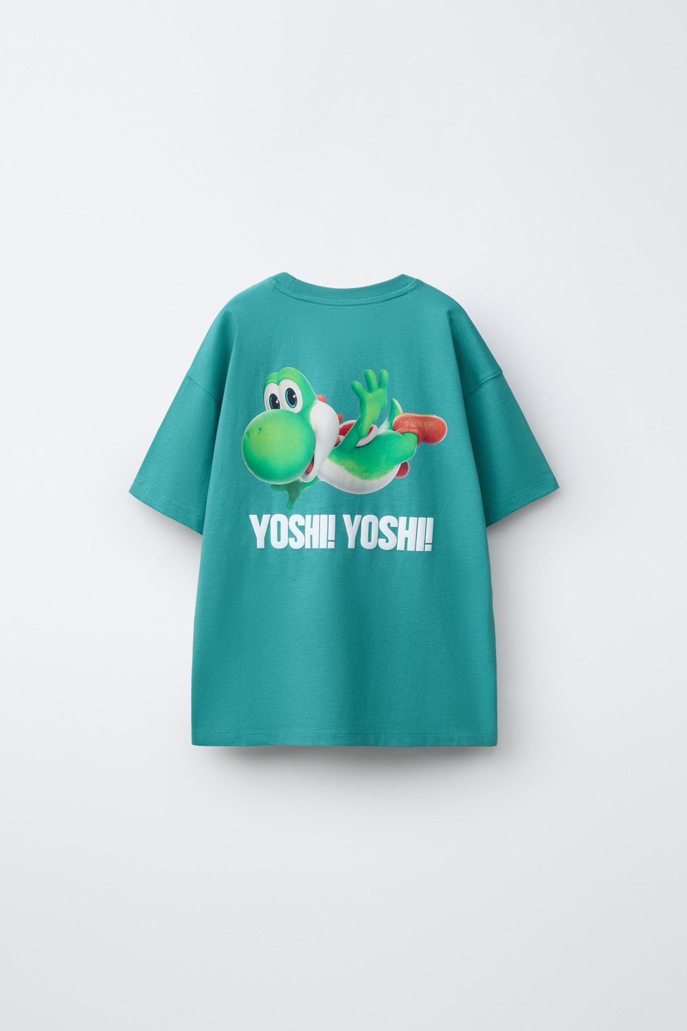 ZARА ФУТБОЛКА YOSHI SUPER MARIO BROS ™ © NINTENDO, ЗЕЛЕНОВАТО-СИНИЙ