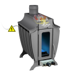 Печь отопительная газо-дровяная Stoker 120-G AQUA